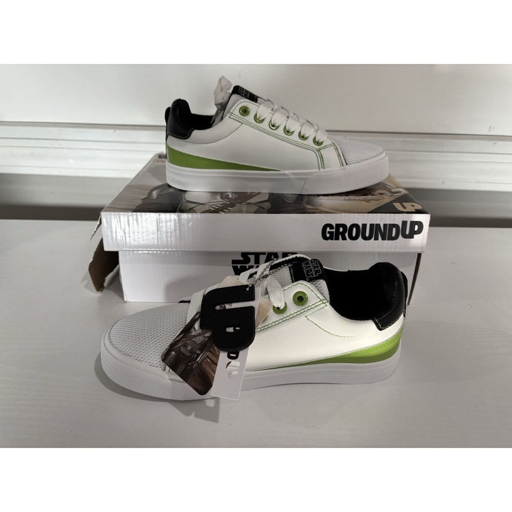 Ground up Grogu Mesh Court Sneaker (Little Kid) Kid's Shoes Size 3
